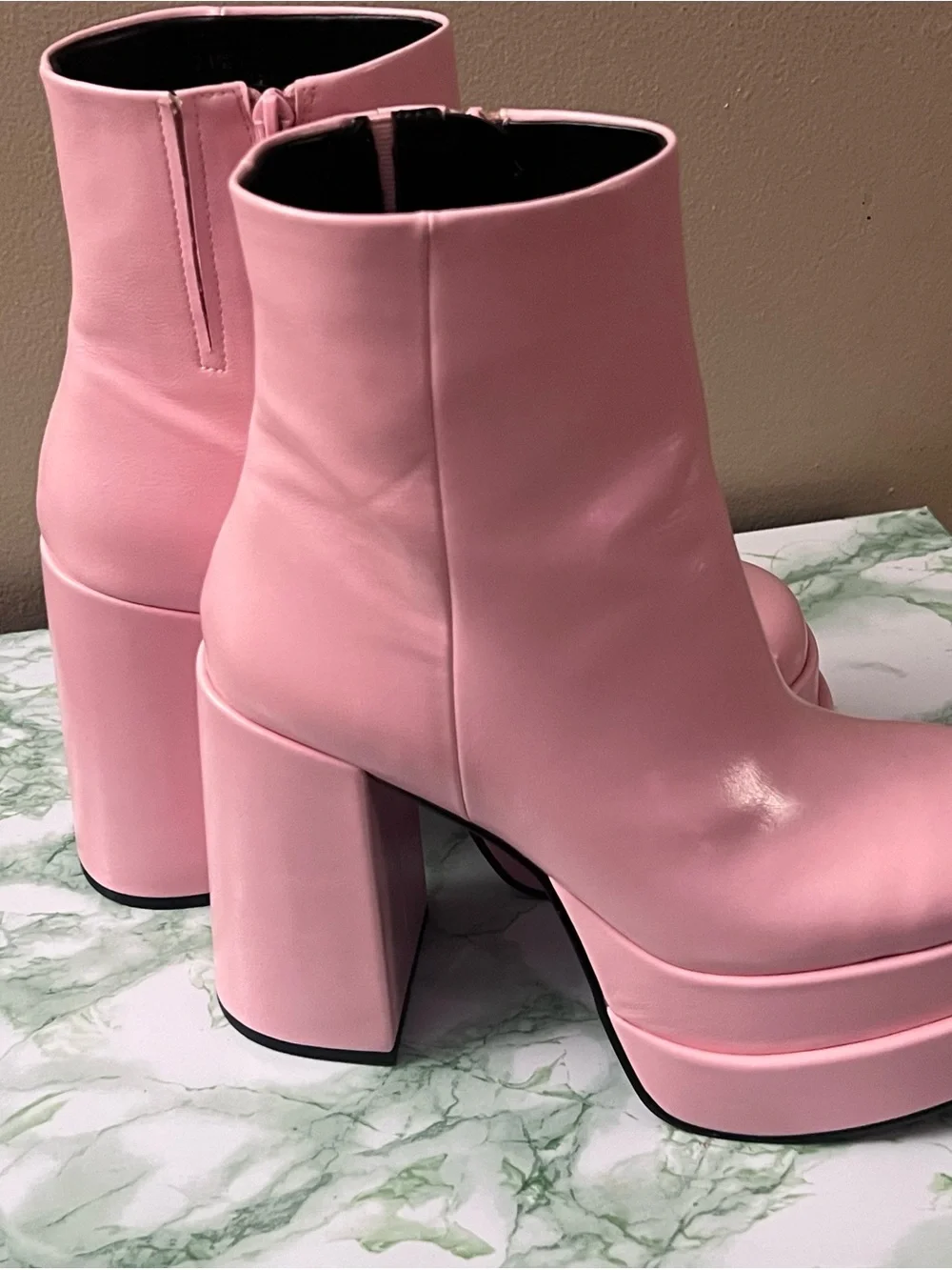 Call It Spring Pink Platform Ankle Boots